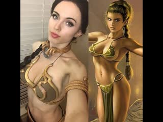 sexy cosplay on princess leia from star wars / star wars sexy cosplay milf